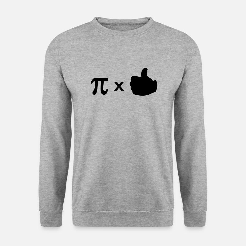Pi mal Daumen - Unisex Pullover - Weißgrau meliert