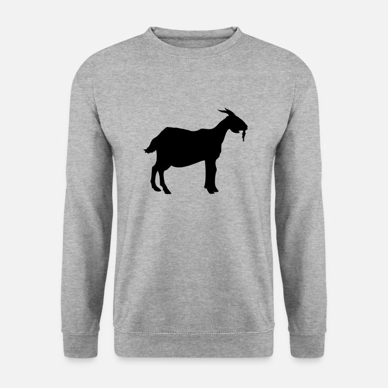 goat animal - Unisex Sweatshirt - salt & pepper