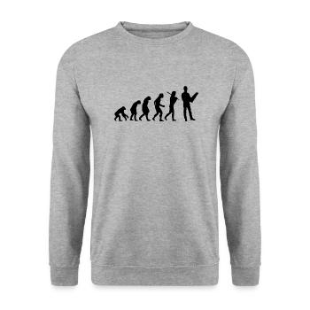 Engineer construction manager construction worker gift funny - Unisex Sweatshirt - salt & pepper - Front - Alina (178cm) & Michal (187cm)