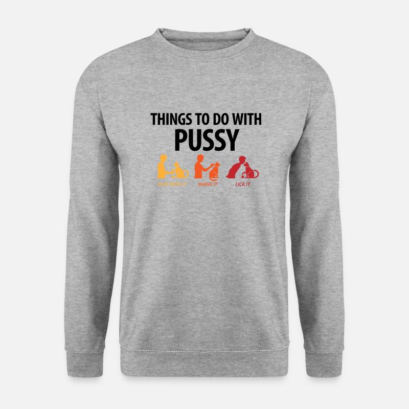 Le cose si possono fare con una figa. - Felpa unisex - grigio chiaro melange