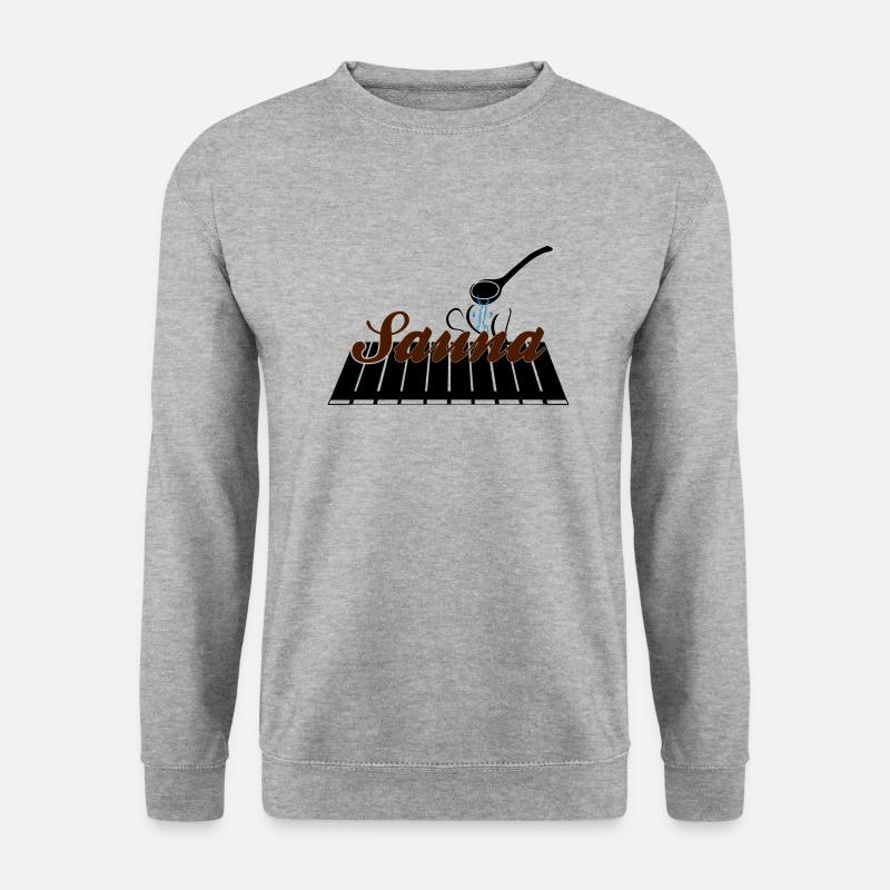 Saunabank - Unisex Pullover - Weißgrau meliert