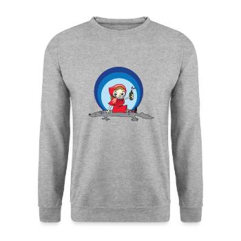 Red Riding Hood - Unisex Sweatshirt - salt & pepper - Front - Alina (178cm) & Michal (187cm)