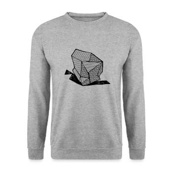 ROCK No 1 bw - Unisex Sweatshirt - salt & pepper - Front - Alina (178cm) & Michal (187cm)