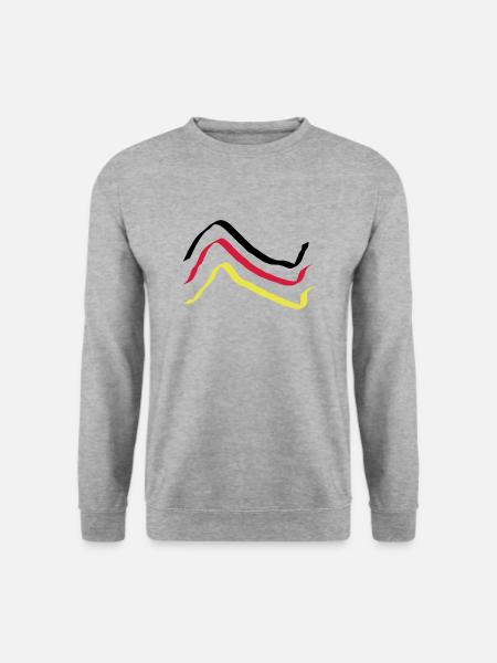 Deutschland WM Motiv 2 - Unisex Pullover - Weißgrau meliert