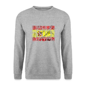 Espagne - Sweat-shirt Unisexe - gris chiné - Devant - Alina (178cm) & Michal (187cm)