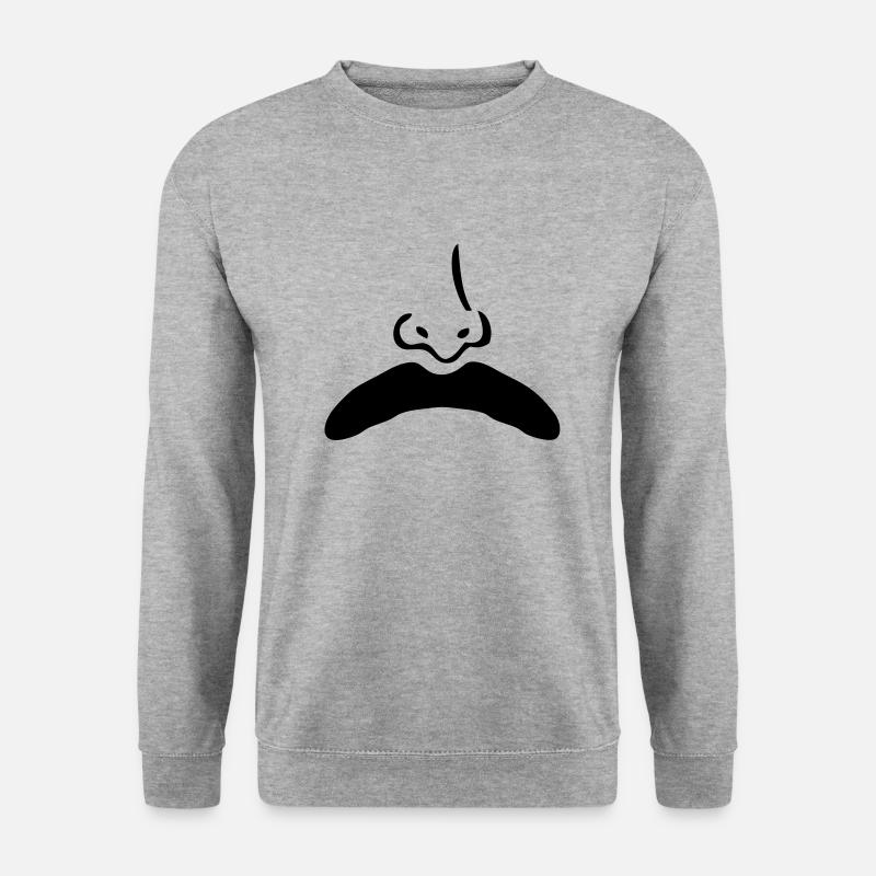 mustache mustache nose nose1 - Unisex Sweatshirt - salt & pepper