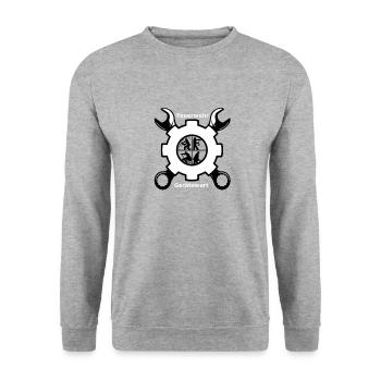 Fire brigade equipment warden, equipment warden, fire brigade - Unisex Sweatshirt - salt & pepper - Front - Alina (178cm) & Michal (187cm)