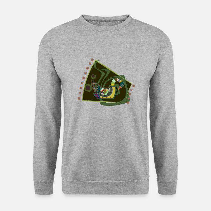 Gans - Unisex Pullover - Weißgrau meliert
