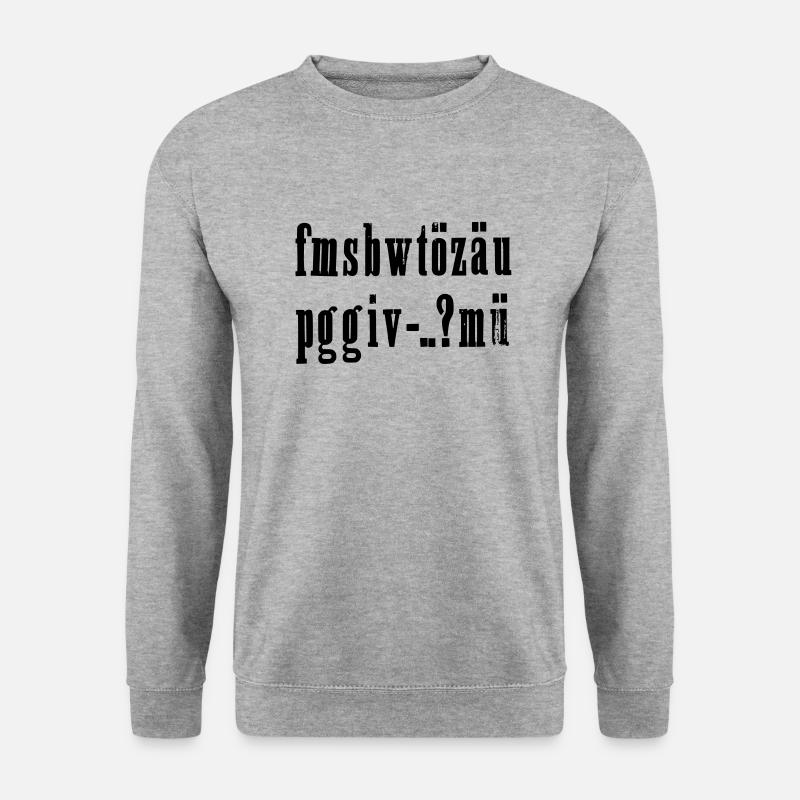 fmsbwtözäu - Unisex Pullover - Weißgrau meliert