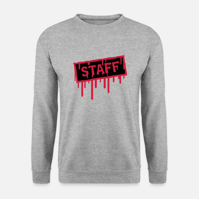 Staff Stamp - Unisex Pullover - Weißgrau meliert