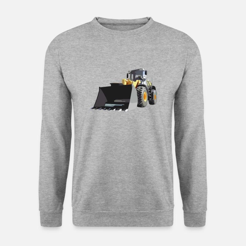 wheel loader - Unisex Sweatshirt - salt & pepper