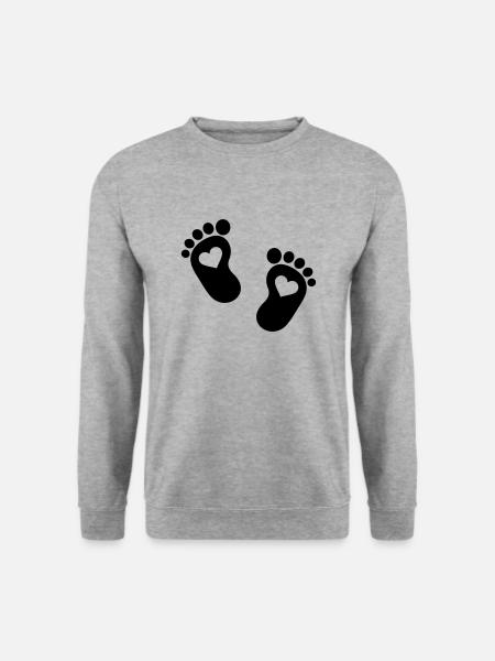 Bébé Pieds - Sweat-shirt Unisexe - gris chiné