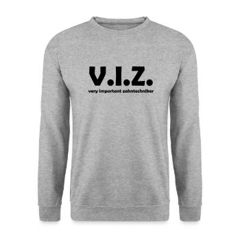 zahntechniker - Unisex Pullover - Weißgrau meliert - Vorne - Alina (178cm) & Michal (187cm)