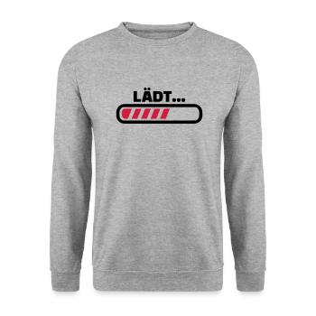 Loading lädt - Unisex Pullover - Weißgrau meliert - Vorne - Alina (178cm) & Michal (187cm)