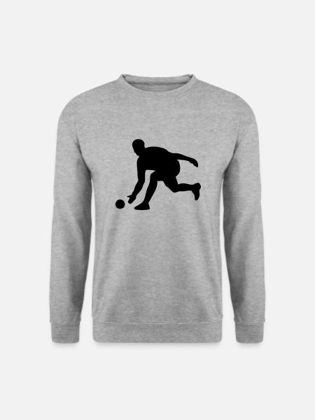 Kegeln - Kegler - Bowling - Unisex Pullover - Weißgrau meliert