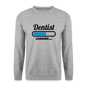 Zahnarzt - Unisex Pullover - Weißgrau meliert - Vorne - Alina (178cm) & Michal (187cm)