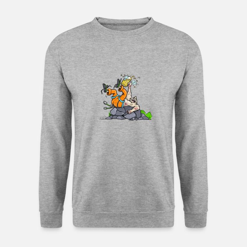 Drunk Climber - Climbing T-Shirt - Unisex Sweatshirt - salt & pepper