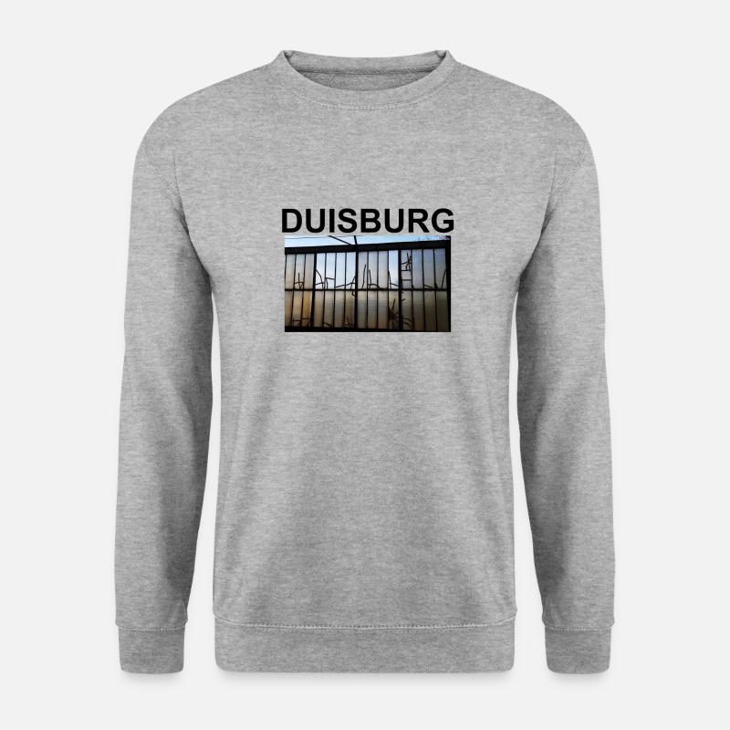 Duisburg - Unisex Pullover - Weißgrau meliert