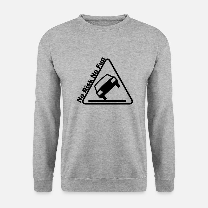 No Risk No Fun - Sweat-shirt Unisexe - gris chiné