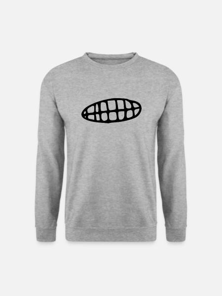Grinning mouth with teeth - Unisex Sweatshirt - salt & pepper
