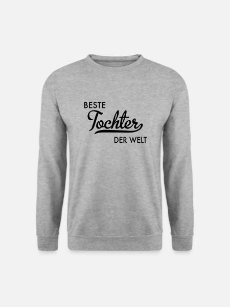 Beste Tochter der Welt - Unisex Pullover - Weißgrau meliert