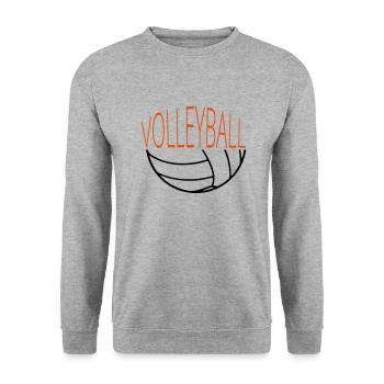 Volley-ball - Sweat-shirt Unisexe - gris chiné - Devant - Alina (178cm) & Michal (187cm)