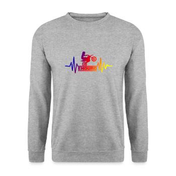 ENDURO 11 - Sweat-shirt Unisexe - gris chiné - Devant - Alina (178cm) & Michal (187cm)