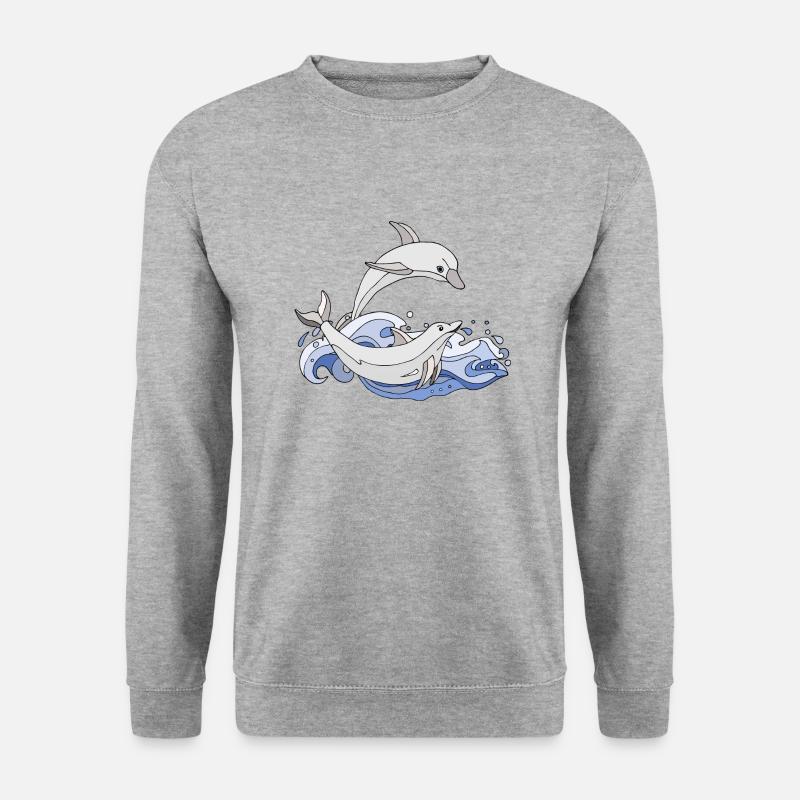 Dolphins - Unisex Sweatshirt - salt & pepper