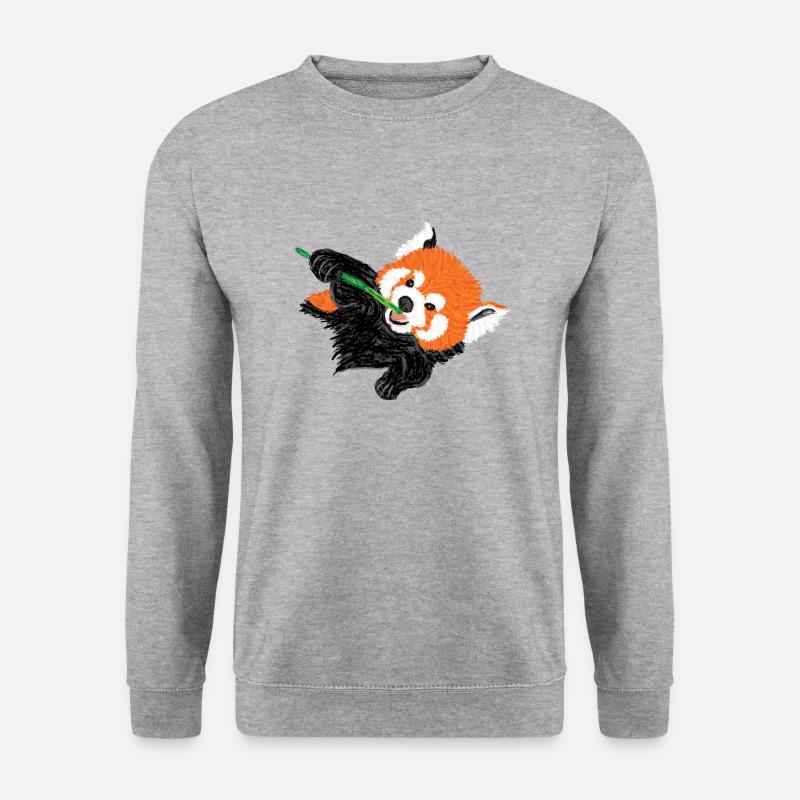 Roter Panda / Red Panda Design V - Unisex Sweatshirt - salt & pepper