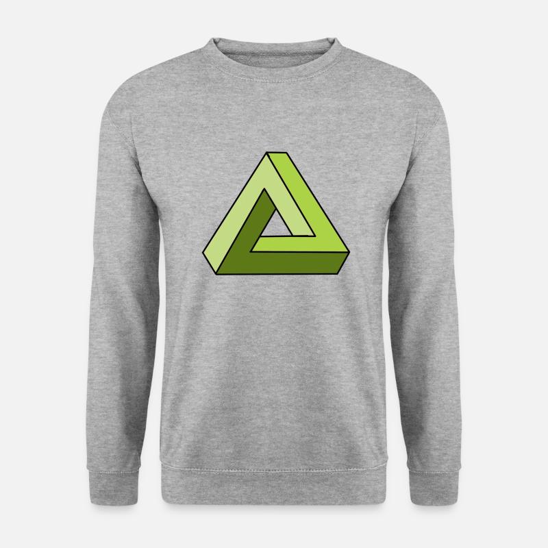 infinity infini triangle cool cadeau - Sweat-shirt Unisexe - gris chiné