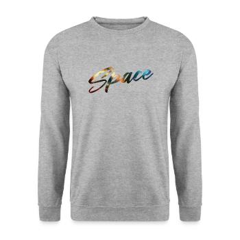 SPACE SPACE 2D - Unisex Sweatshirt - salt & pepper - Front - Alina (178cm) & Michal (187cm)