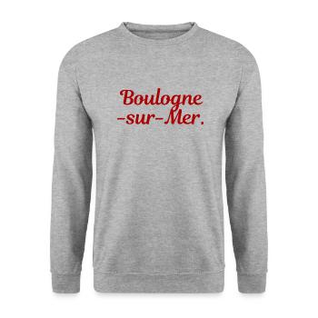 Boulogne-sur-Mer - Sweat-shirt Unisexe - gris chiné - Devant - Alina (178cm) & Michal (187cm)