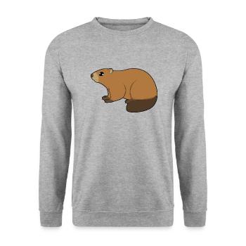 marmot - Unisex Sweatshirt - salt & pepper - Front - Alina (178cm) & Michal (187cm)