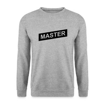 master black up - Unisex Sweatshirt - salt & pepper - Front - Alina (178cm) & Michal (187cm)