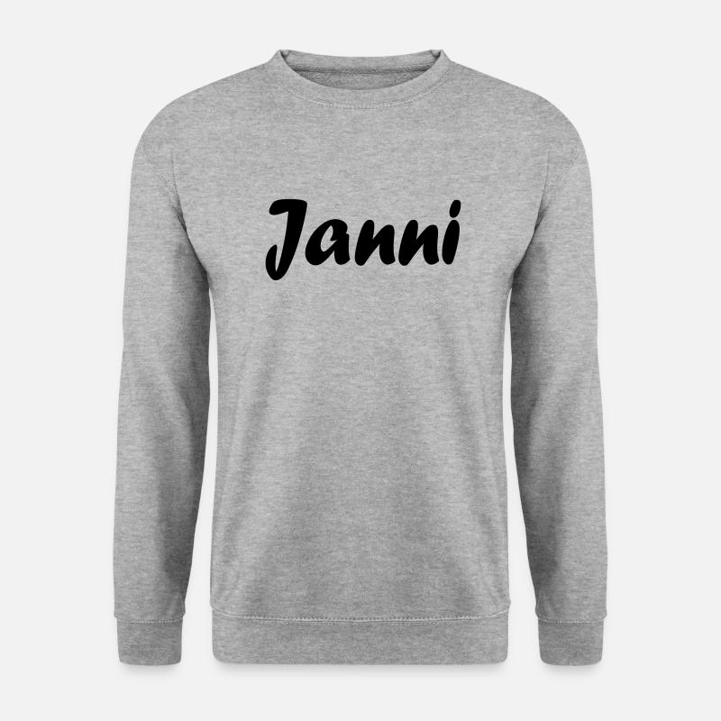 janni - Unisex Pullover - Weißgrau meliert