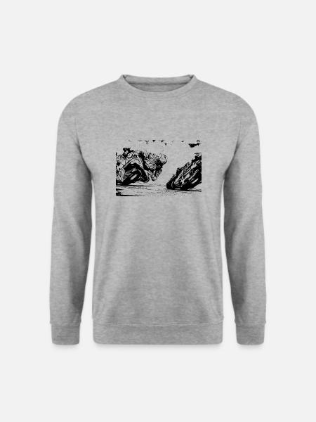 Moto de course - Sweat-shirt Unisexe - gris chiné