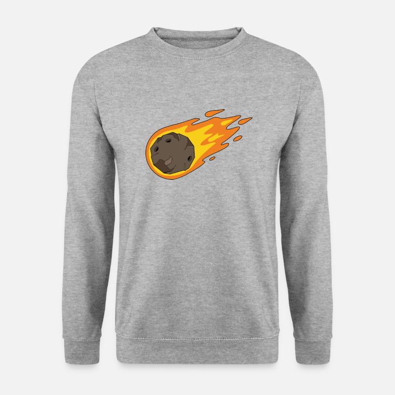 Astéroïde Comète - Sweat-shirt Unisexe - gris chiné