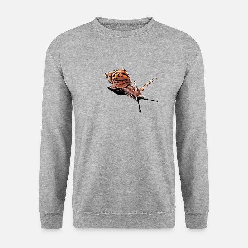 snail with shadow - Unisex Sweatshirt - salt & pepper