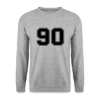 90 - Sweat-shirt Unisexe - gris chiné - Devant - Alina (178cm) & Michal (187cm)