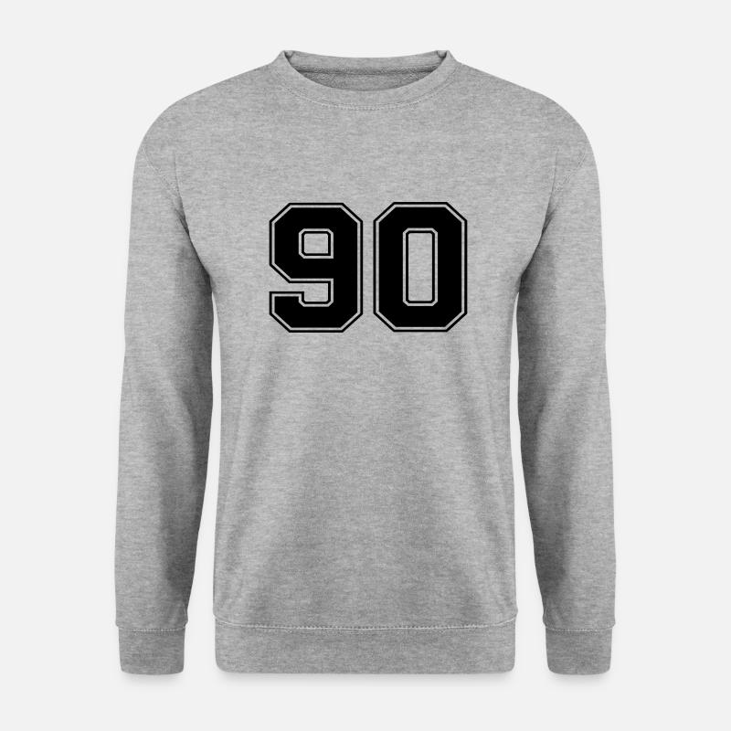 90 - Unisex Pullover - Weißgrau meliert