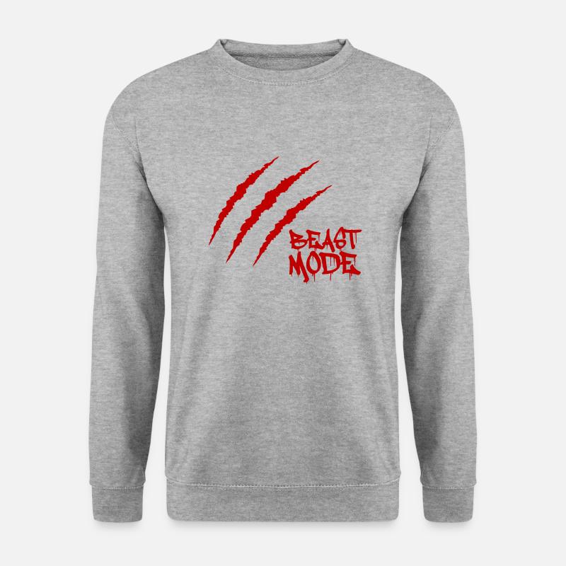 Scars Beast - Unisex Pullover - Weißgrau meliert