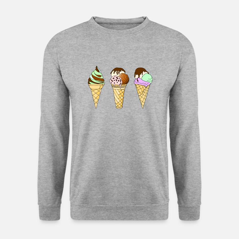 Ice cream - Unisex Sweatshirt - salt & pepper