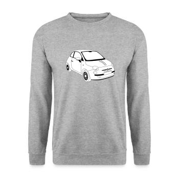 500 2007 - Sweat-shirt Unisexe - gris chiné - Devant - Alina (178cm) & Michal (187cm)