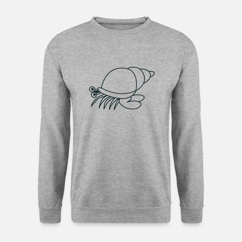 Einsiedlerkrebs - Unisex Pullover - Weißgrau meliert