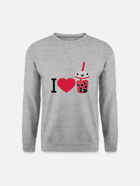 I Love Bubble Tea - Unisex Sweatshirt - salt & pepper