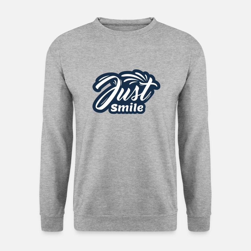 Just Smile - Unisex Sweatshirt - salt & pepper