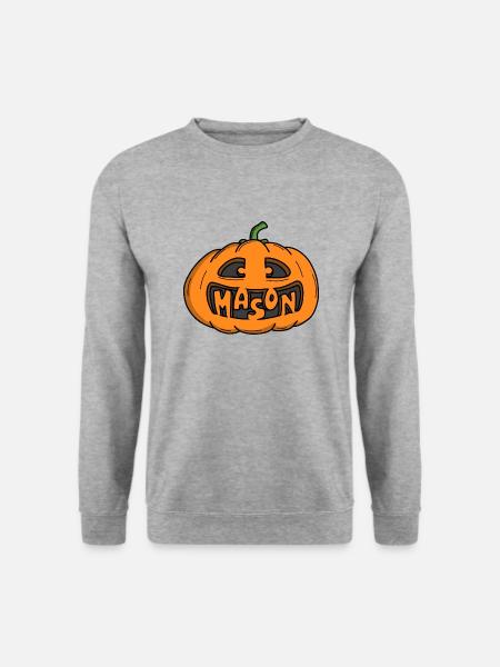 Mason Halloween Pumpkin - Unisex Sweatshirt - salt & pepper
