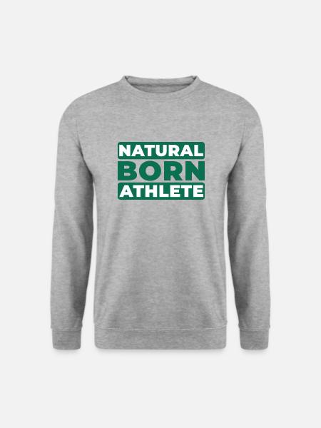 Natural Born Athlete - Unisex Pullover - Weißgrau meliert