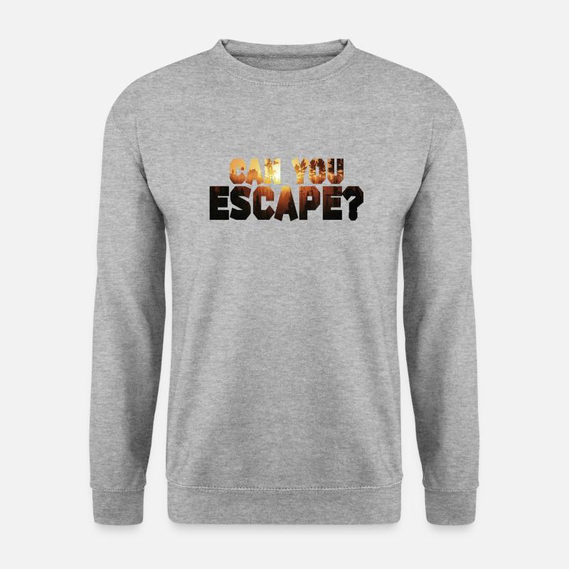 CanYouEscape? - Unisex Pullover - Weißgrau meliert