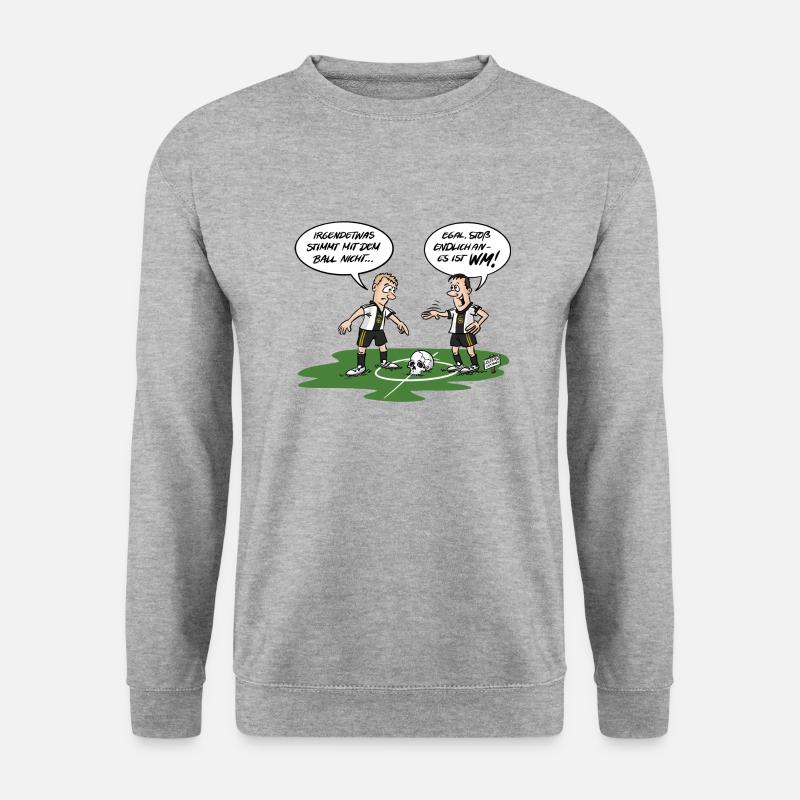 Fußball-WM 22 - Unisex Pullover - Weißgrau meliert